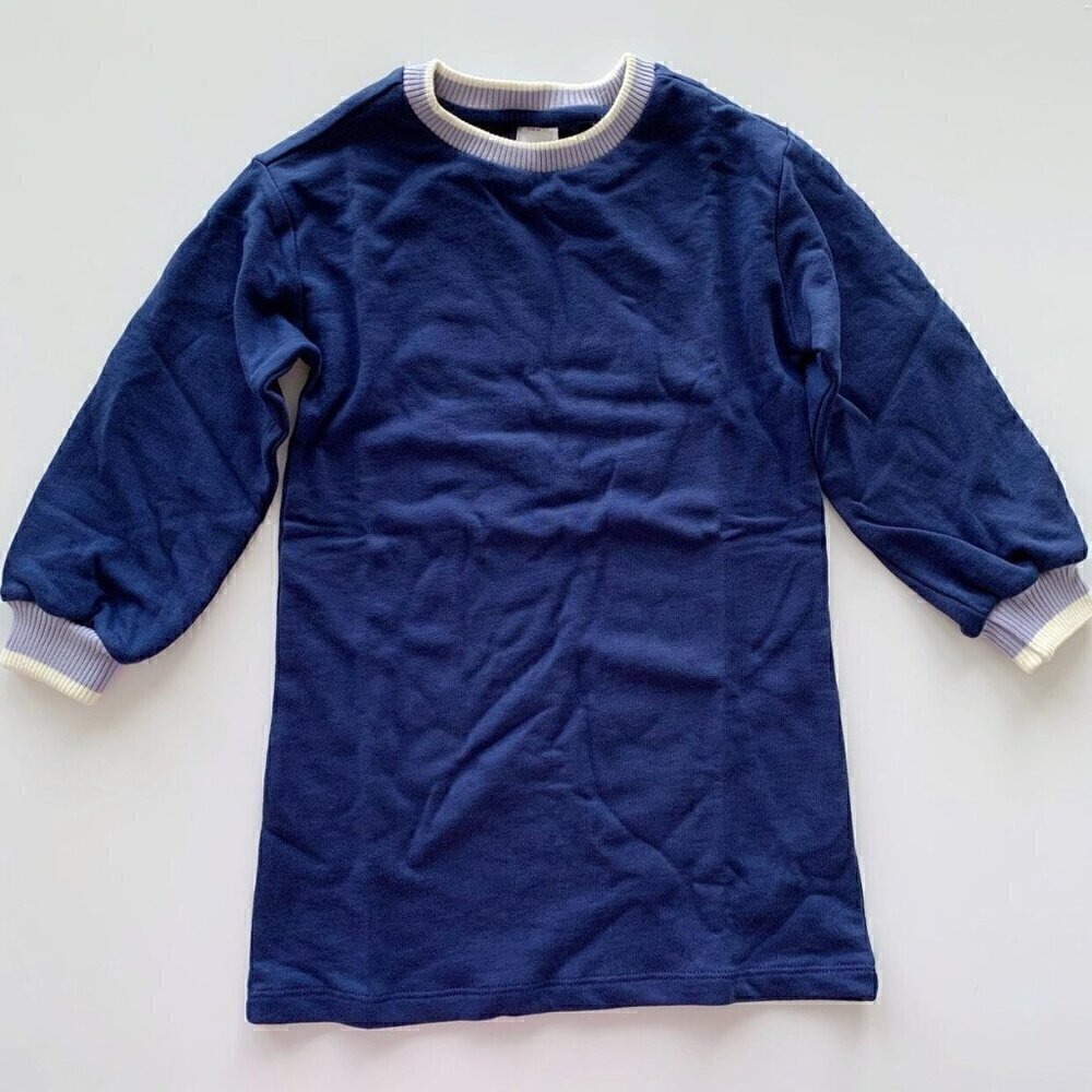 Hanna Andersson Girl Long Sleeve French Terry Dress 5T 110 Cm